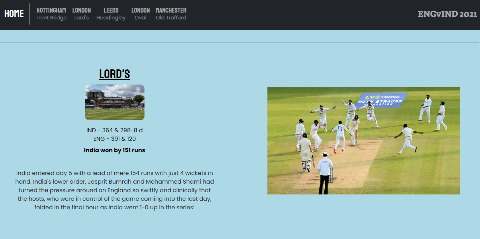 IND Tour of ENG '21